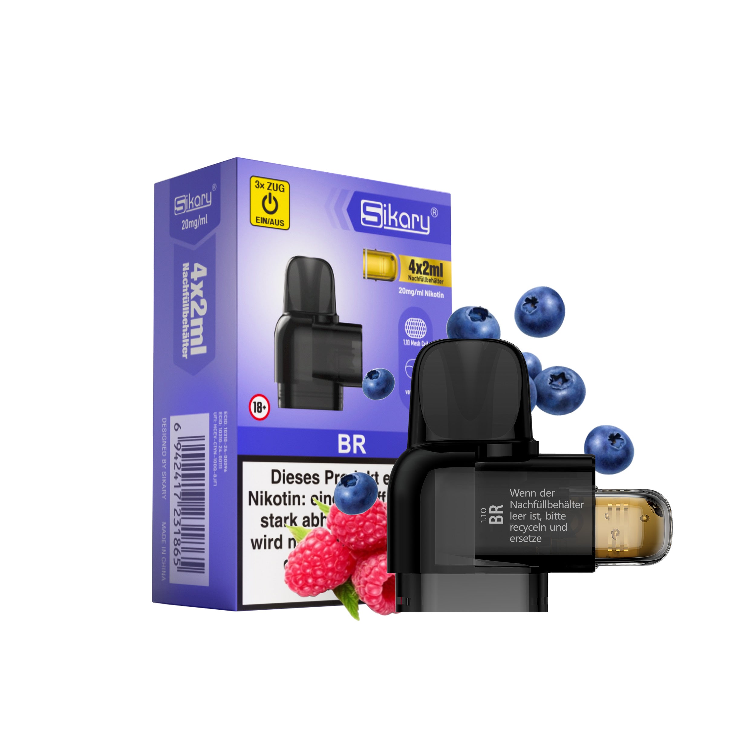 SIKARY S10000 Refill - BR (Blueberry Raspberry)