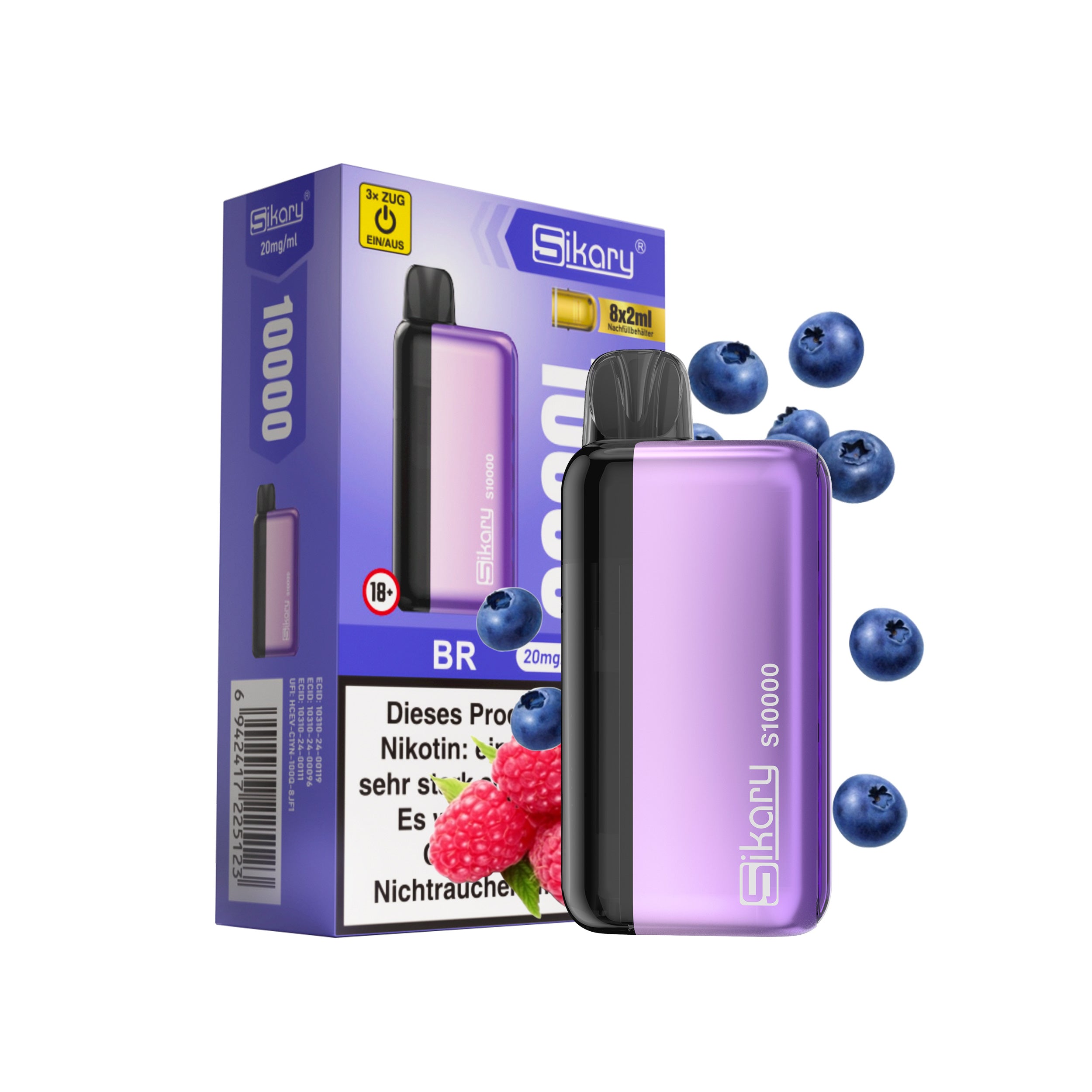 Sikary S10000 - BR (Blueberry Raspberry)