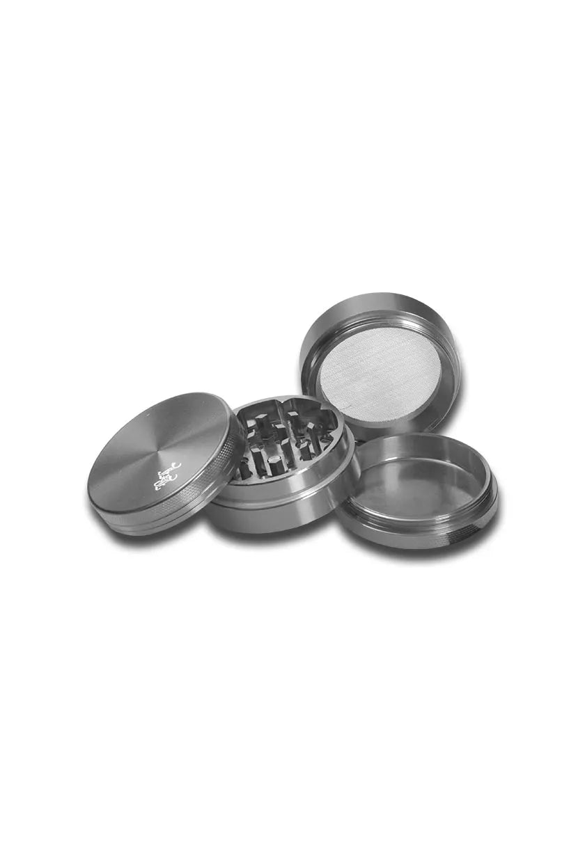 Black Leaf® Aluminium Grinder, 4-teilig, Grau, 50mm
