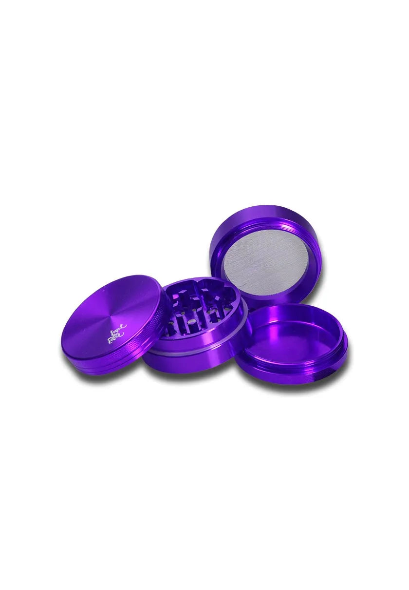 Black Leaf® Aluminium Grinder, 4-teilig, Violett, 50mm
