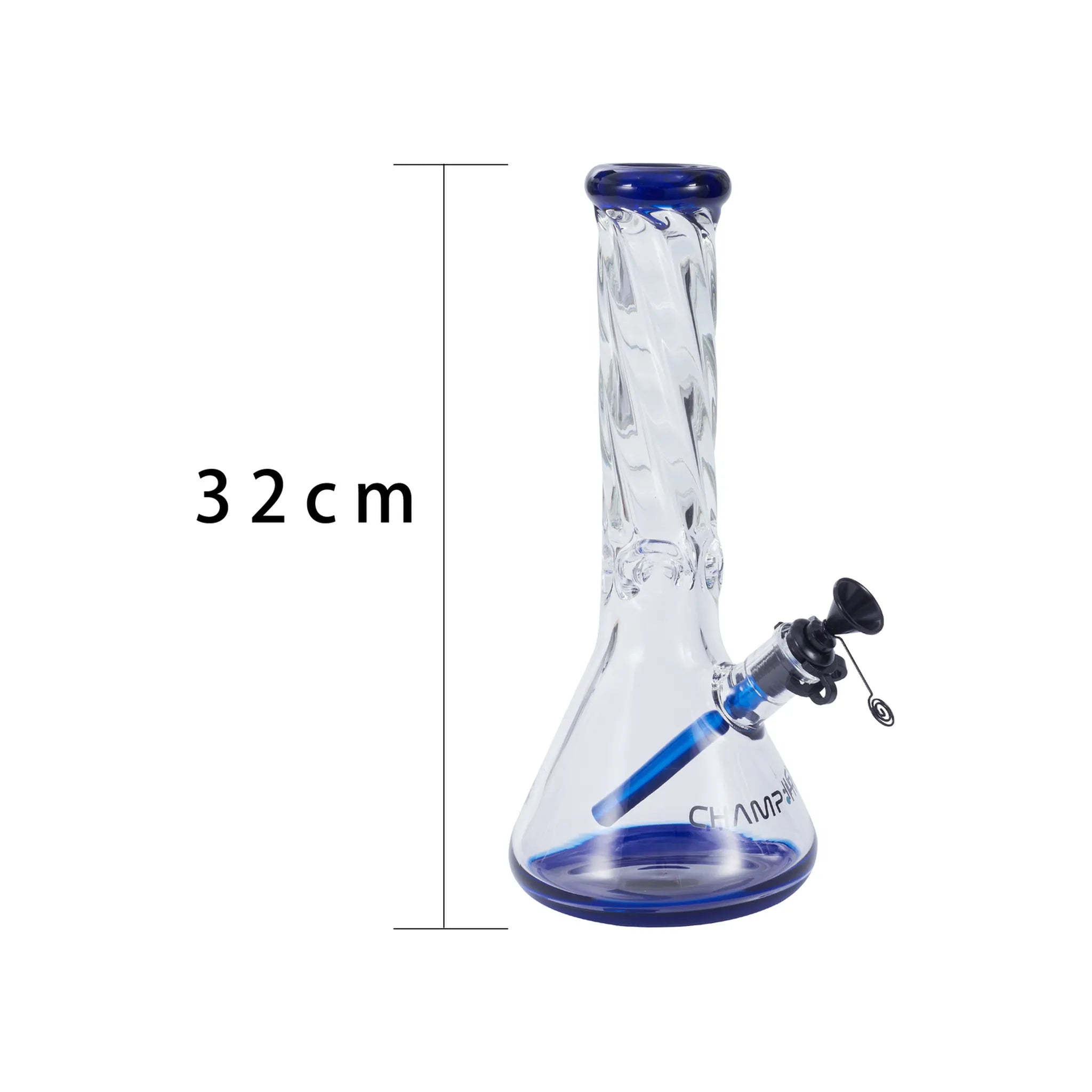 Champ High Glas Bong "Twisted"