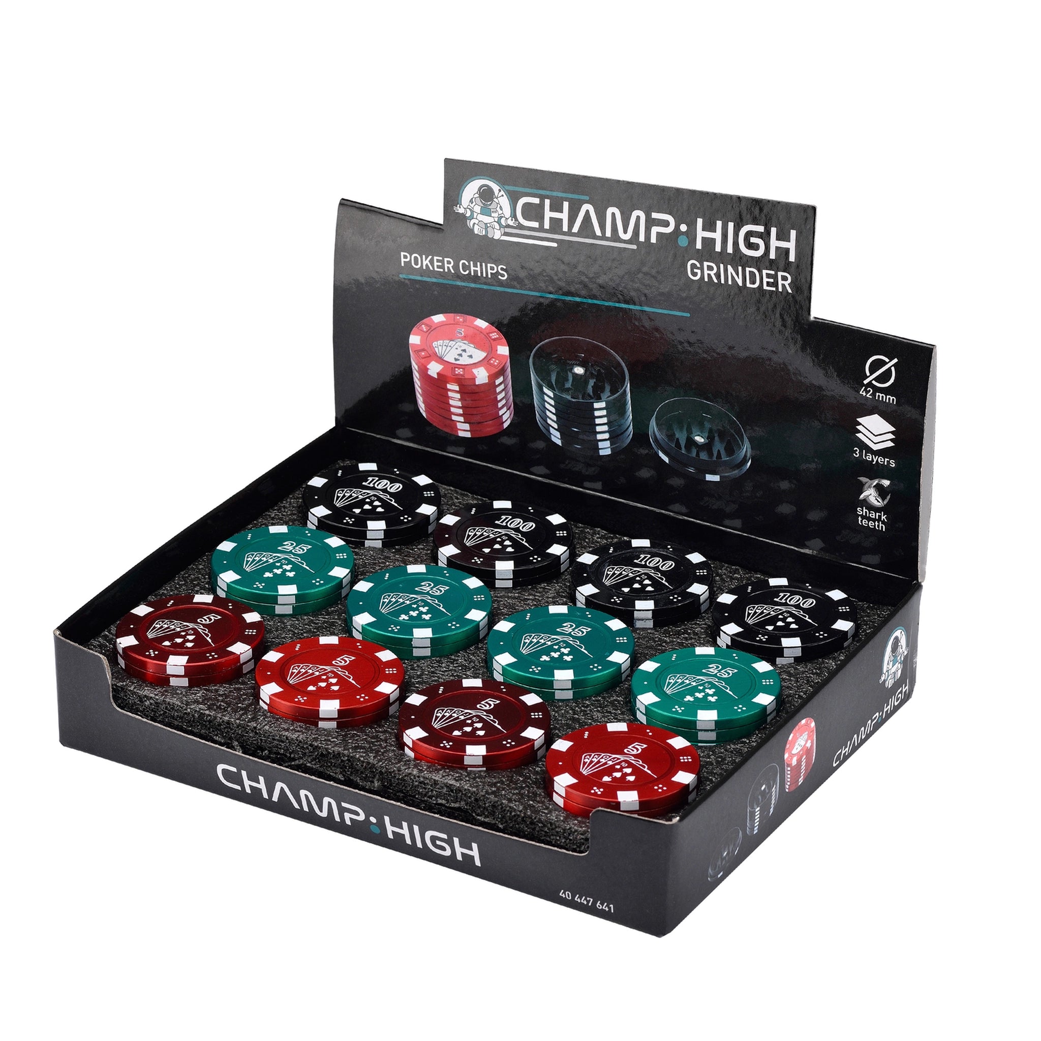 Champ High Grinder "Poker Chips"