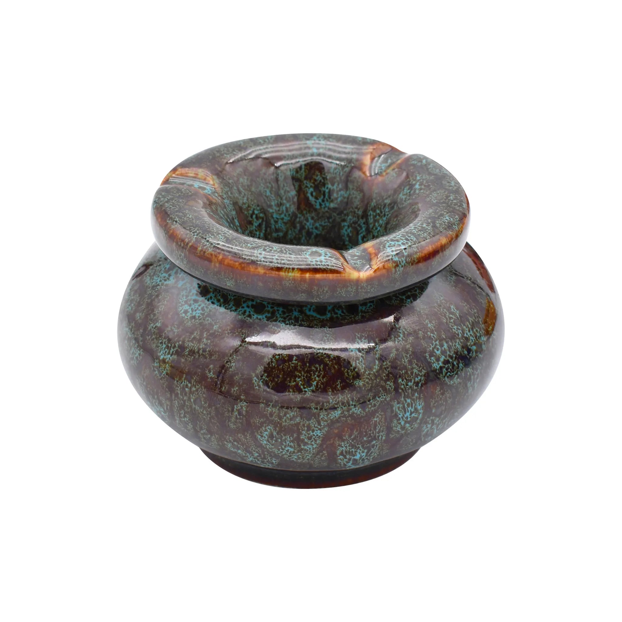 Champ Windaschenbecher Marokkanisch Dunkelbraun-Türkis