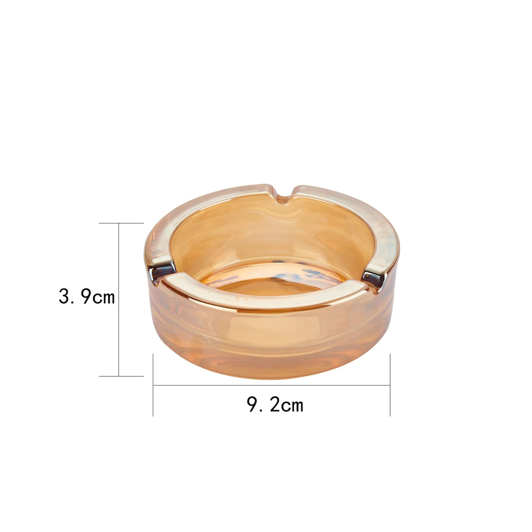 Champ Aschenbecher Regenbogenchrom Rund