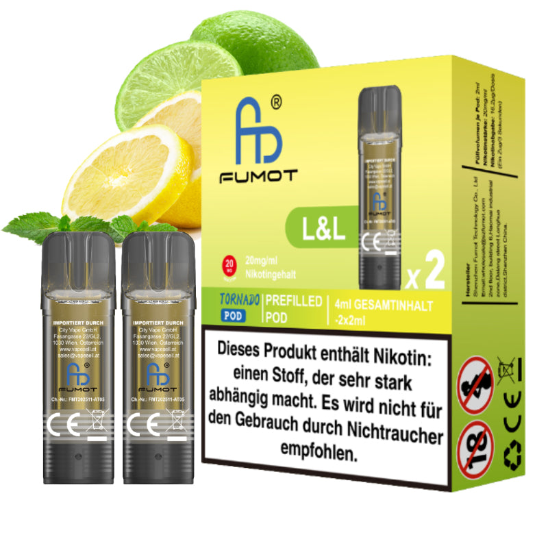 Fumot Tornado Pod - L&L (Lemon & Lime)