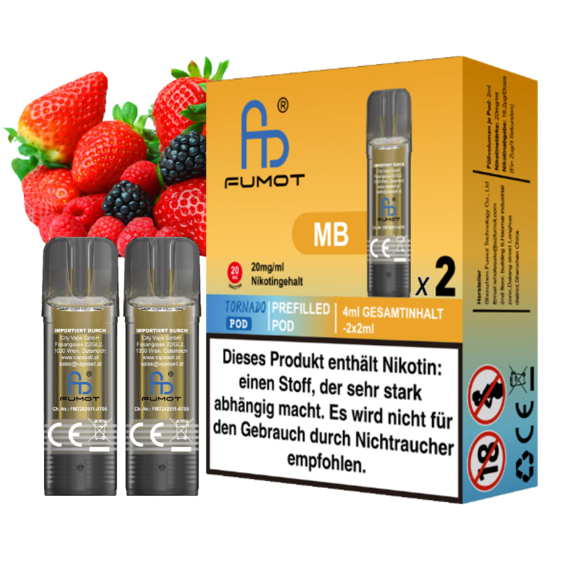 Fumot Tornado Pod - MB (Mix Berries)