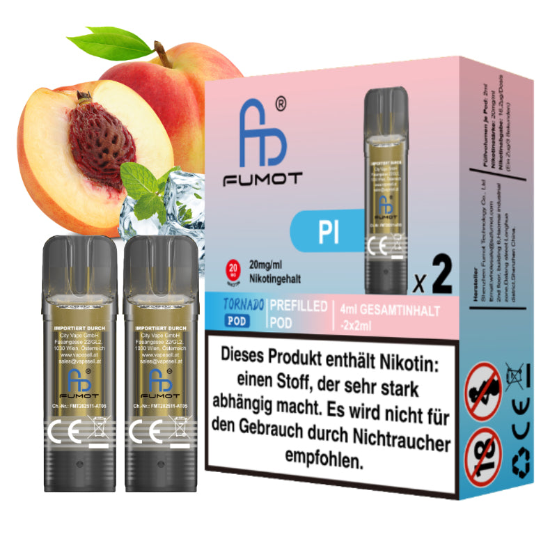 Fumot Tornado Pod - PI (Peach Ice)