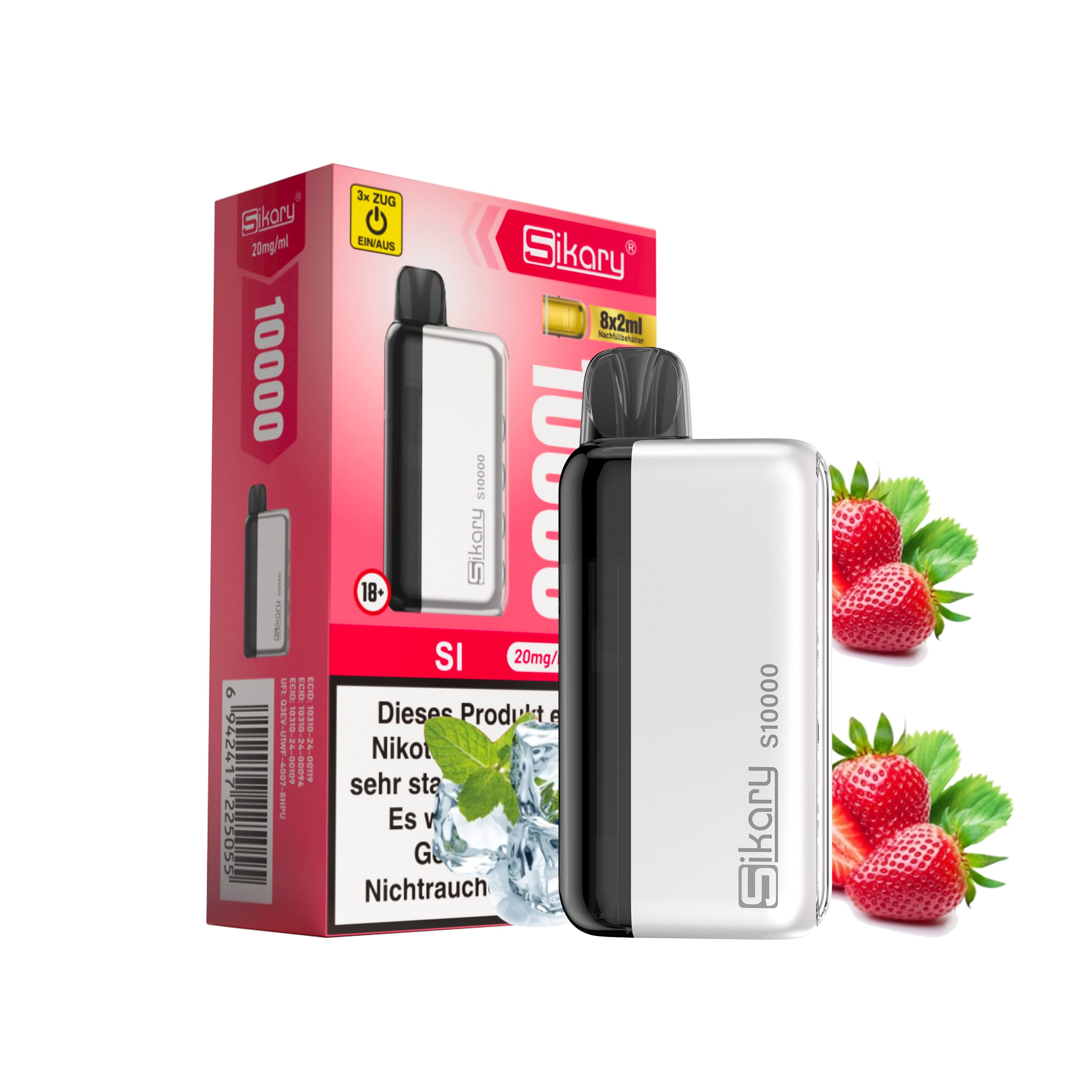 Sikary S10000 - SI (Strawberry Ice)