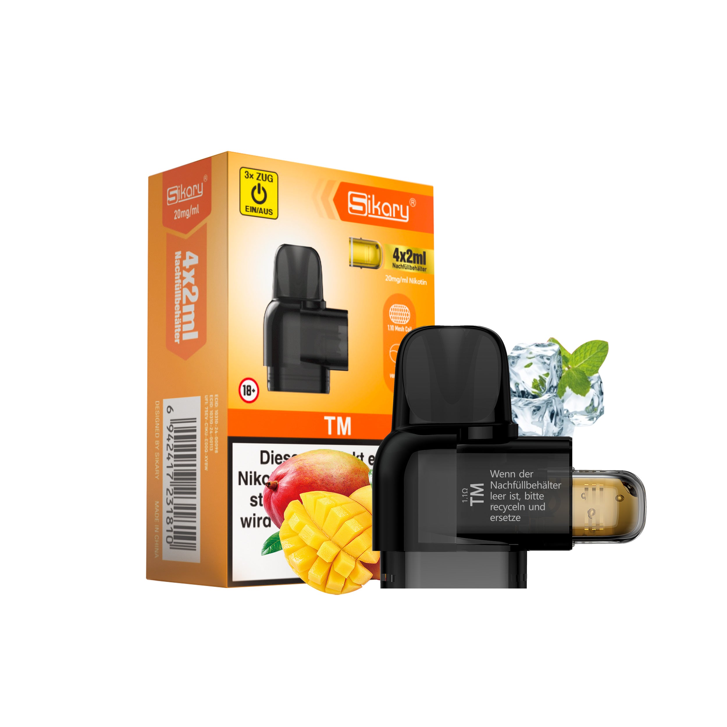 SIKARY S10000 Refill - TM (Triple Mango)