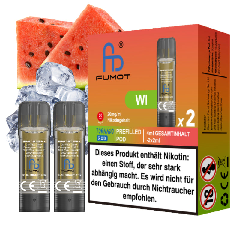 Fumot Tornado Pod - WI (Watermelon Ice)