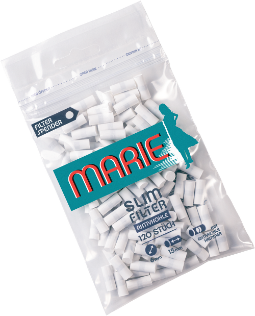 MARIE Slim Filter mit Aktivkohle Ø 6mm