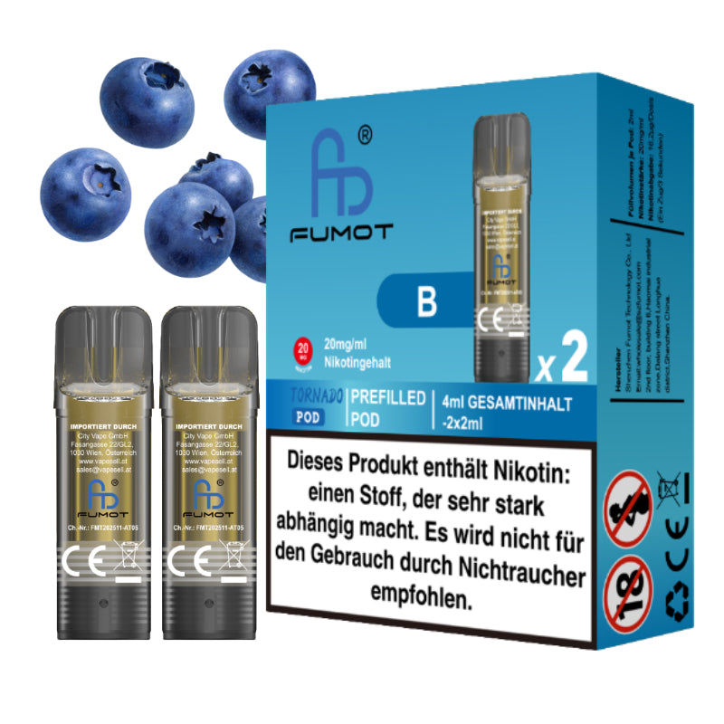 Fumot Tornado Pod - B (Blueberry)