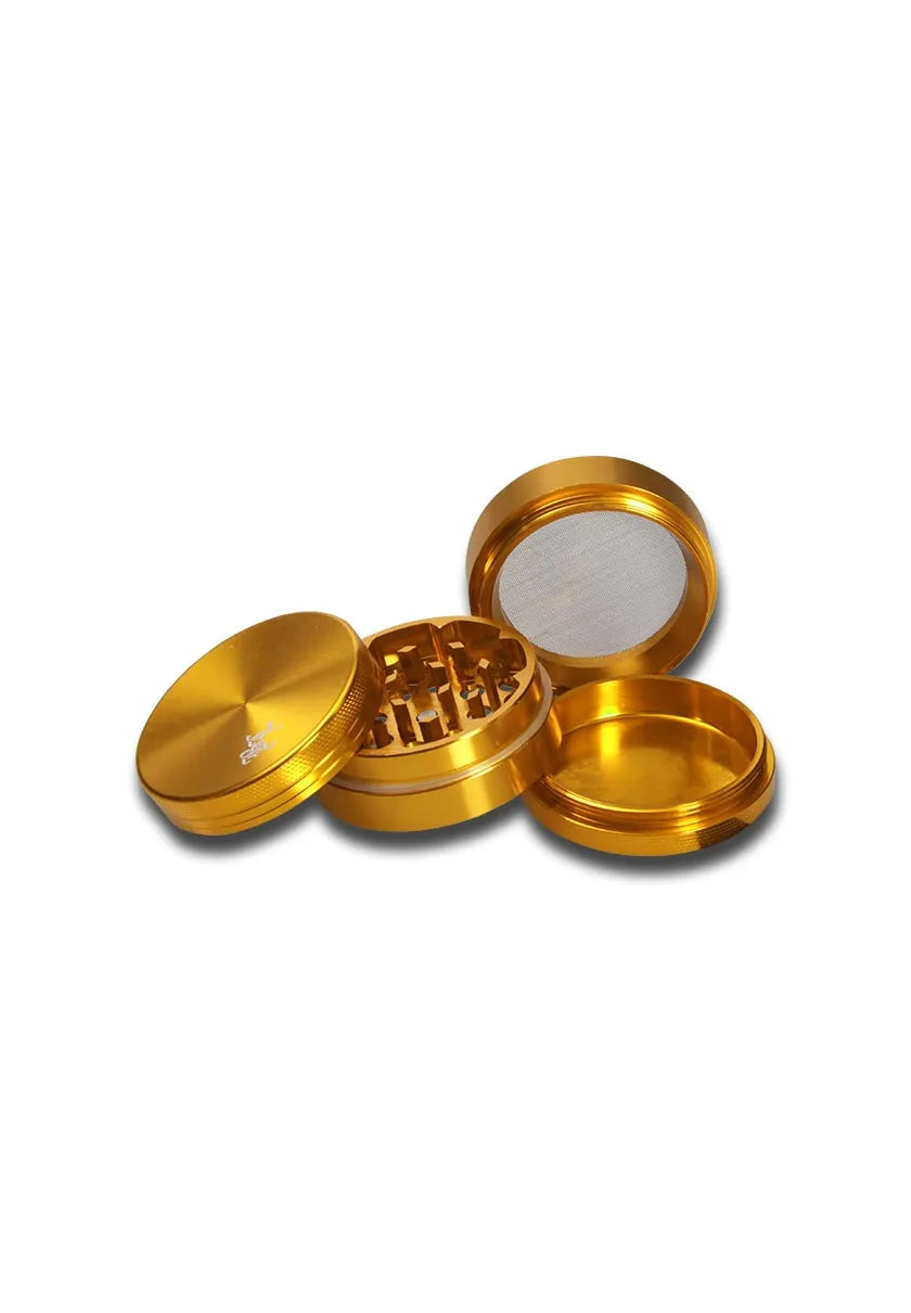 Black Leaf® Aluminium Grinder, 4-teilig, Gold, 50mm