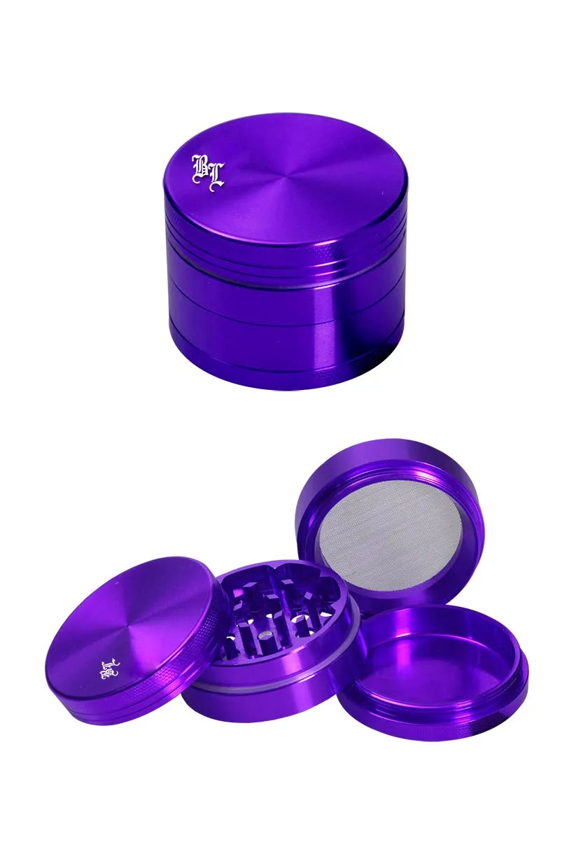 Black Leaf® Aluminium Grinder, 4-teilig, Violett, 40mm