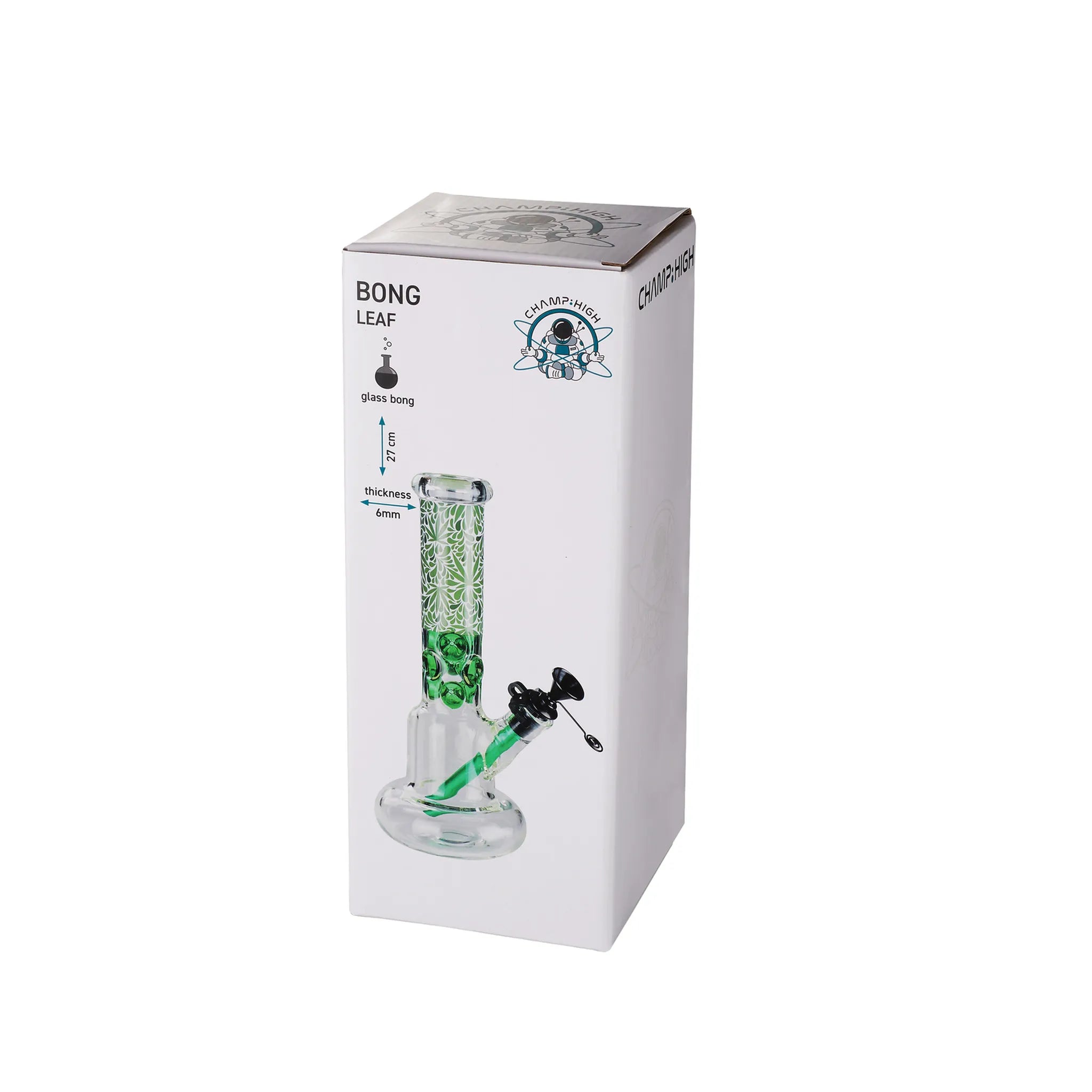Champ High Glas Bong "Leaf"