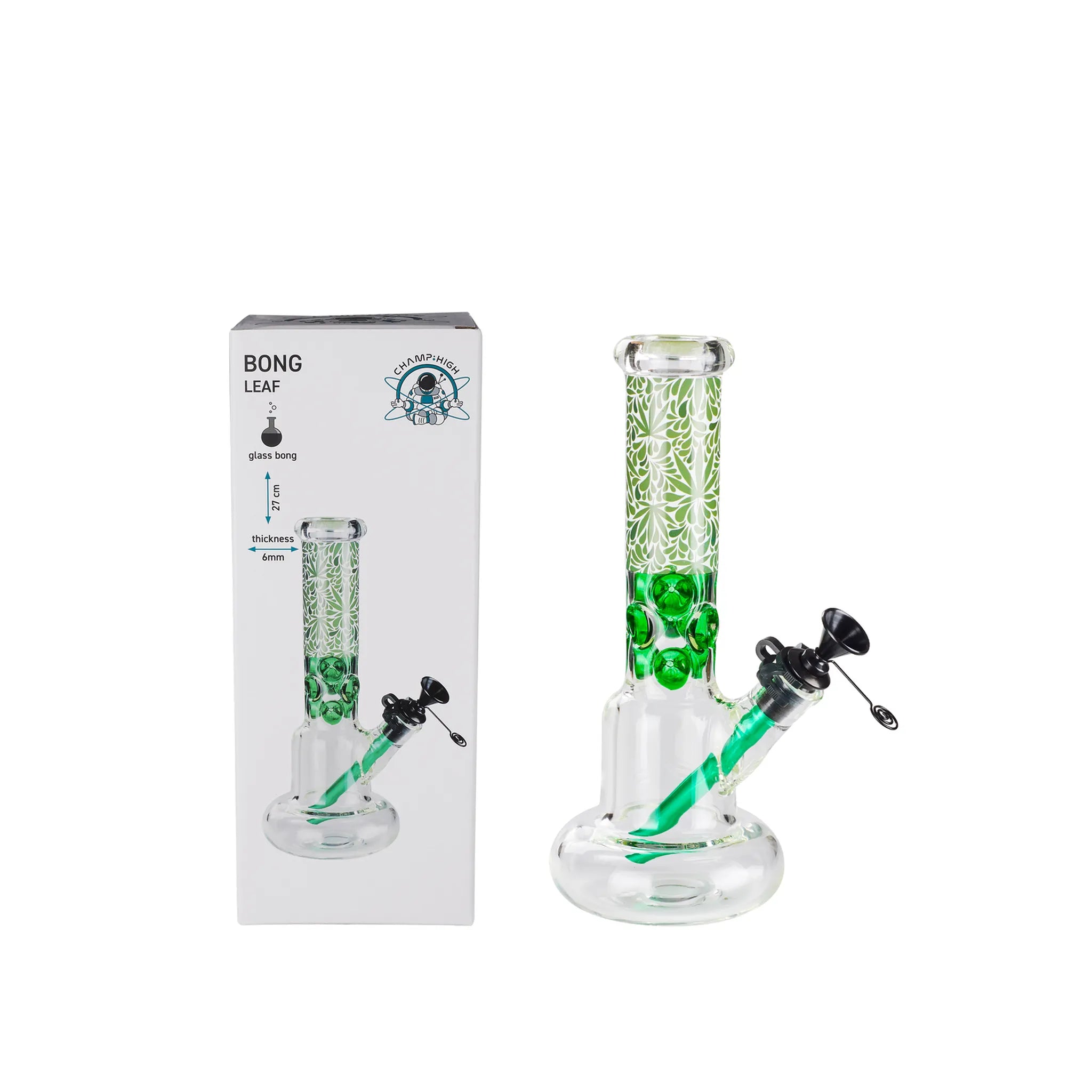 Champ High Glas Bong "Leaf"