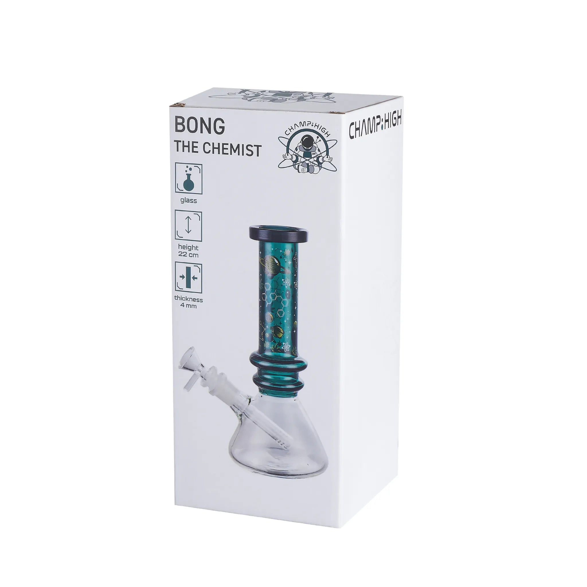 Champ High Glas Bong "The Chemist"