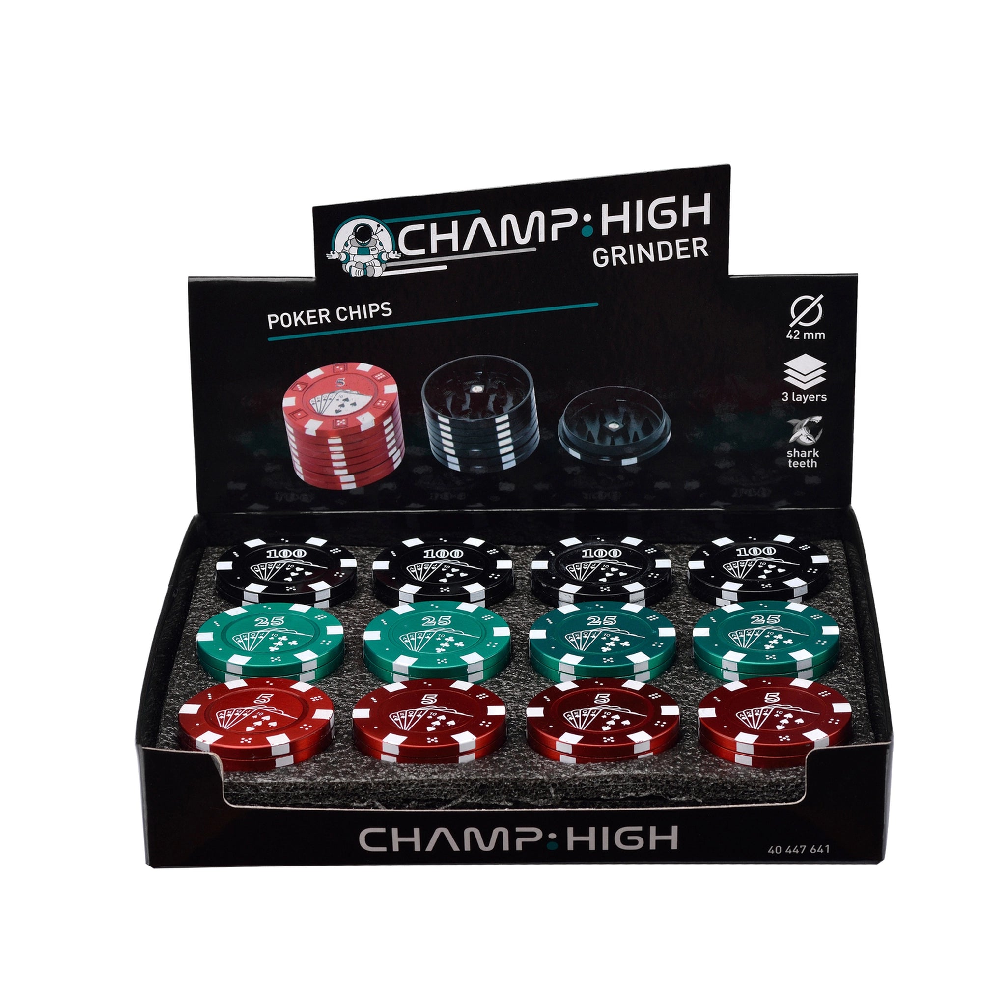 Champ High Grinder "Poker Chips"