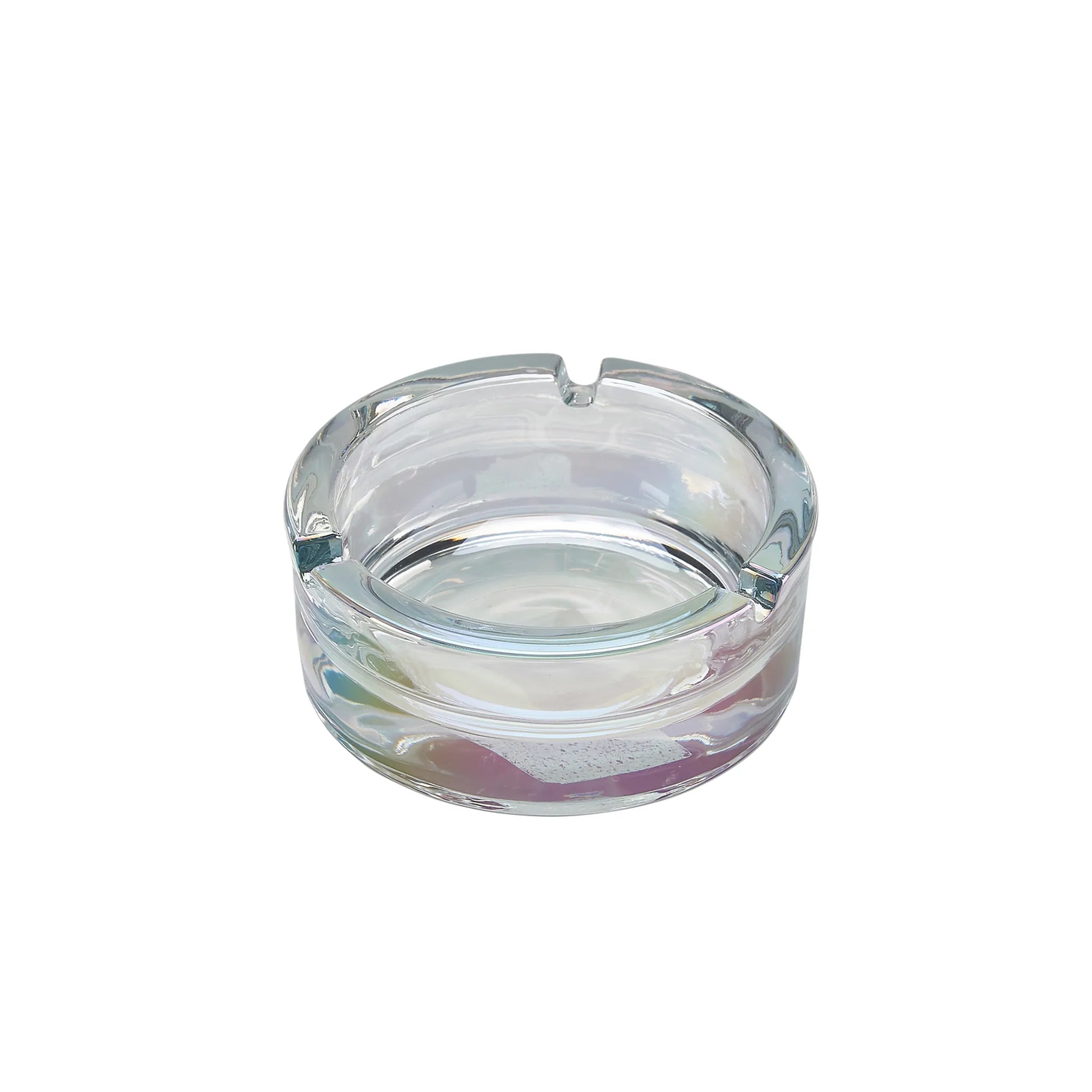 Champ Aschenbecher Regenbogenchrom Rund