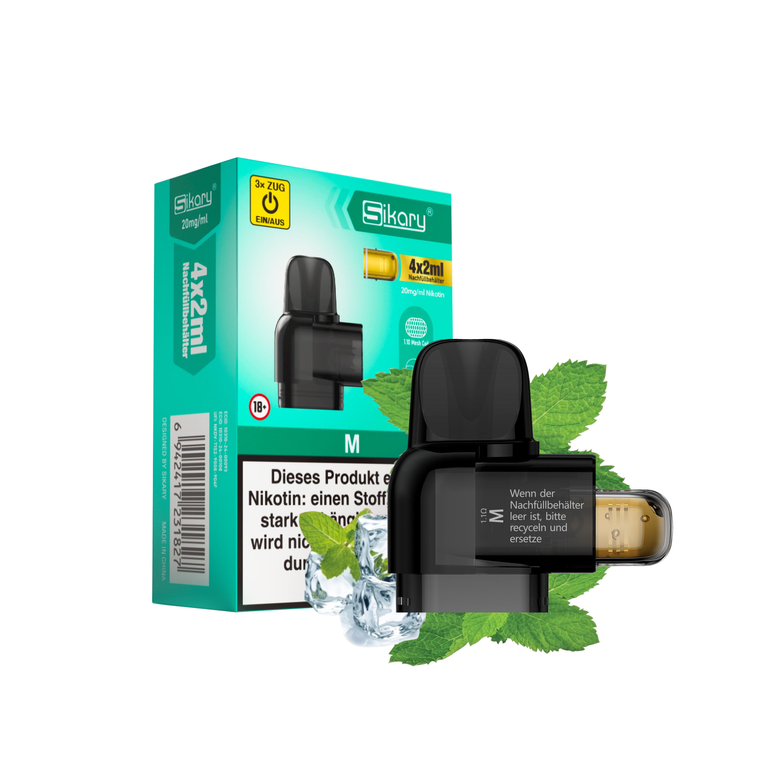 SIKARY S10000 Refill - M (Menthol)