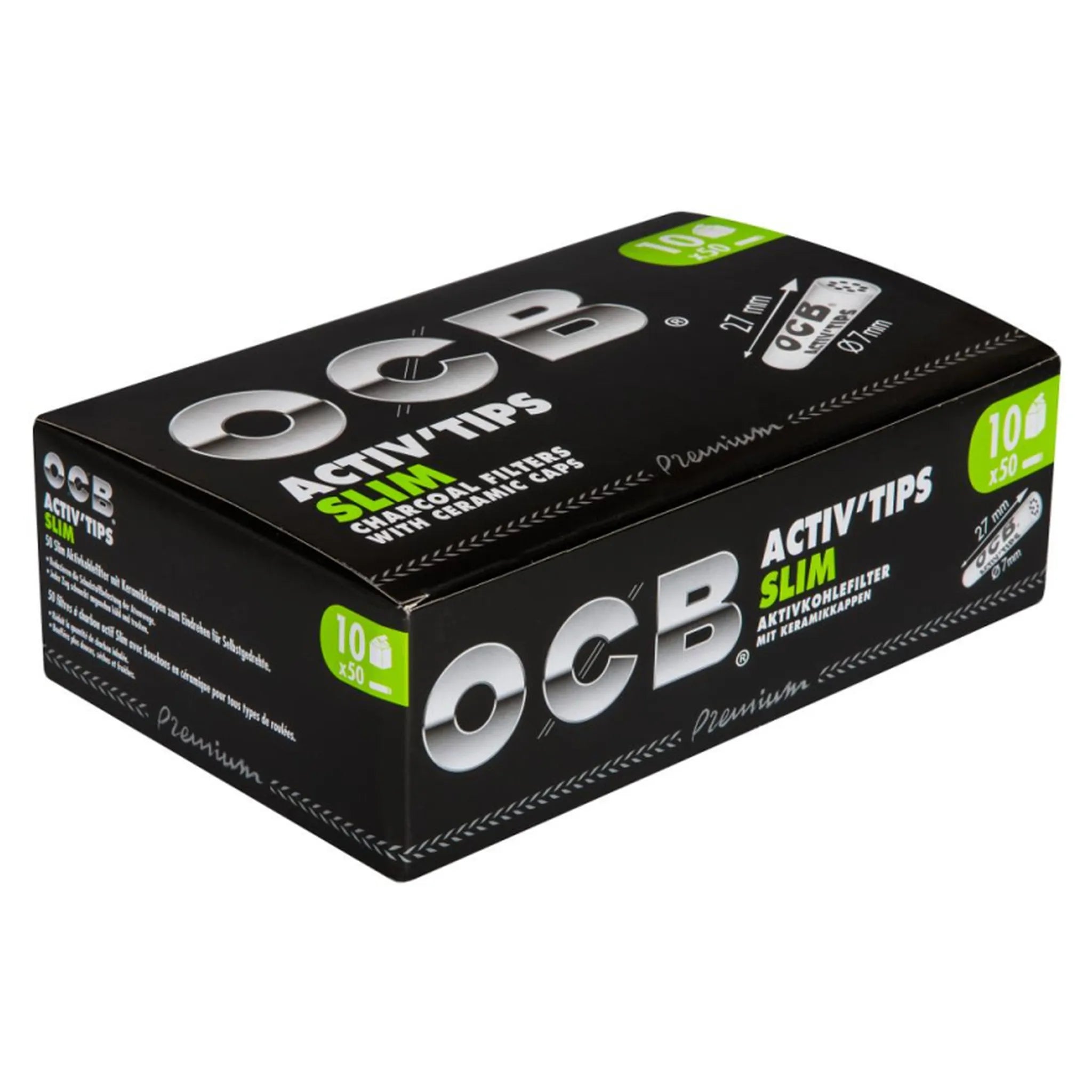 OCB Aktivkohlefilter Slim 50 Stk.