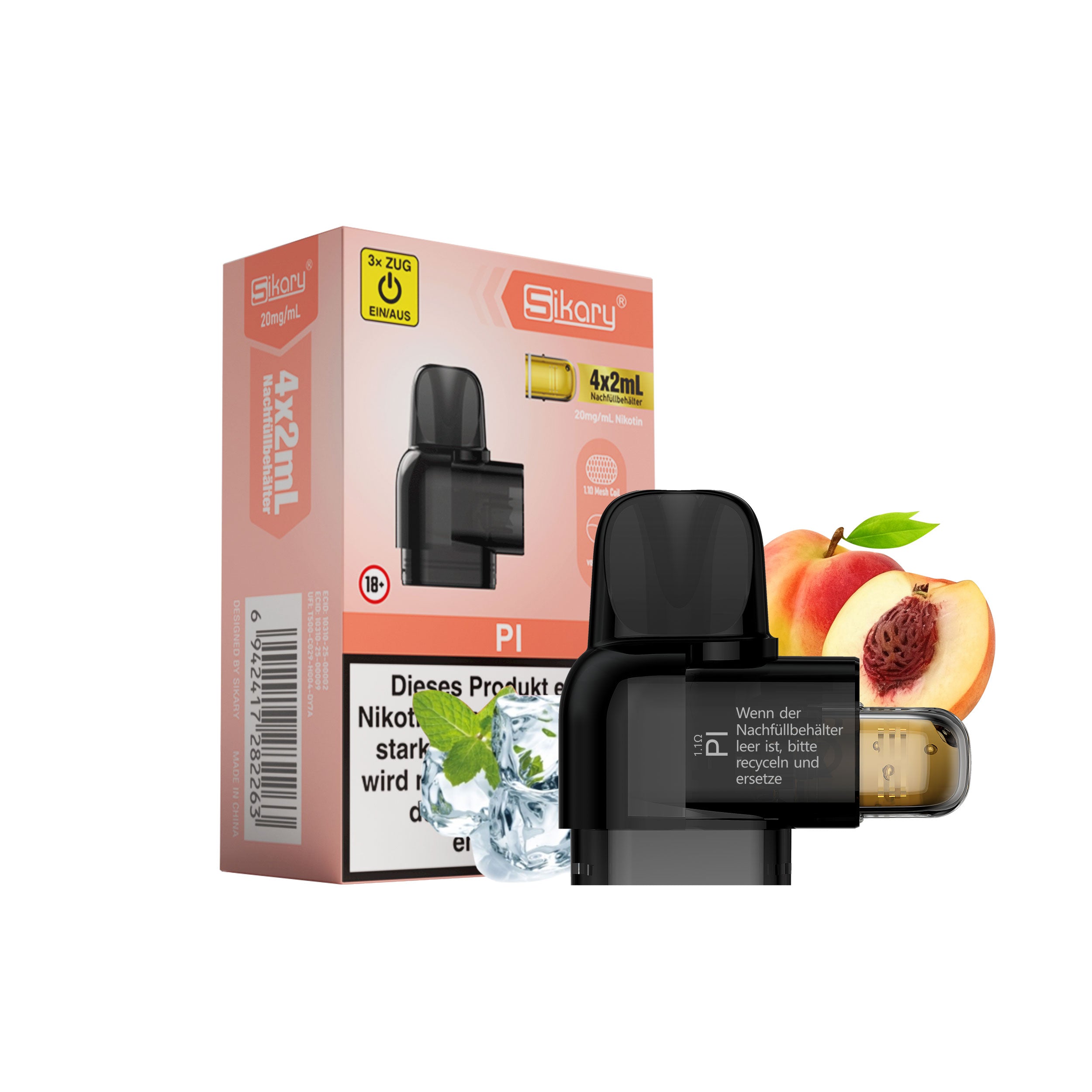 SIKARY S10000 Refill - PI (Peach Ice)