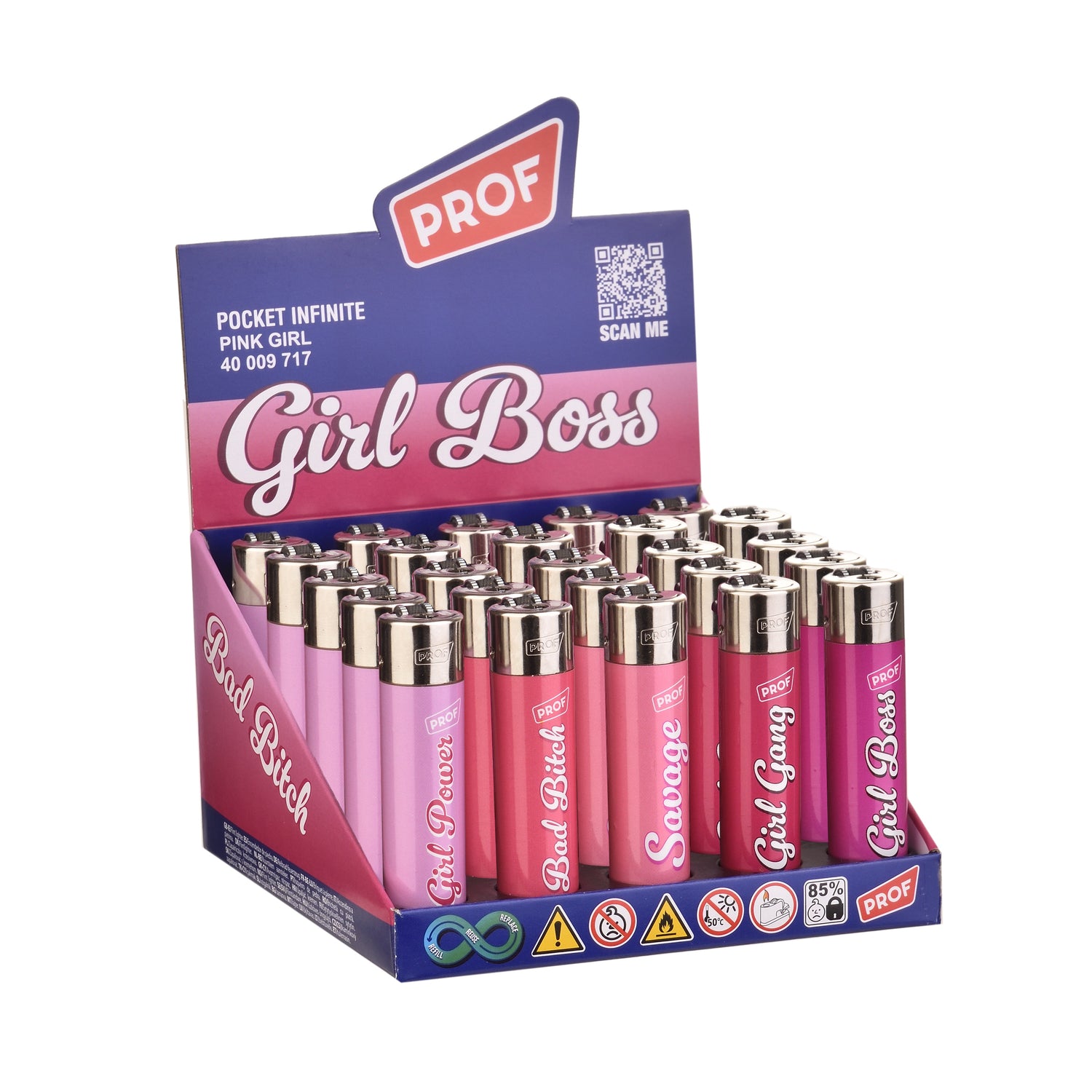 PROF Feuerzeug Infinite "Pink Girl"