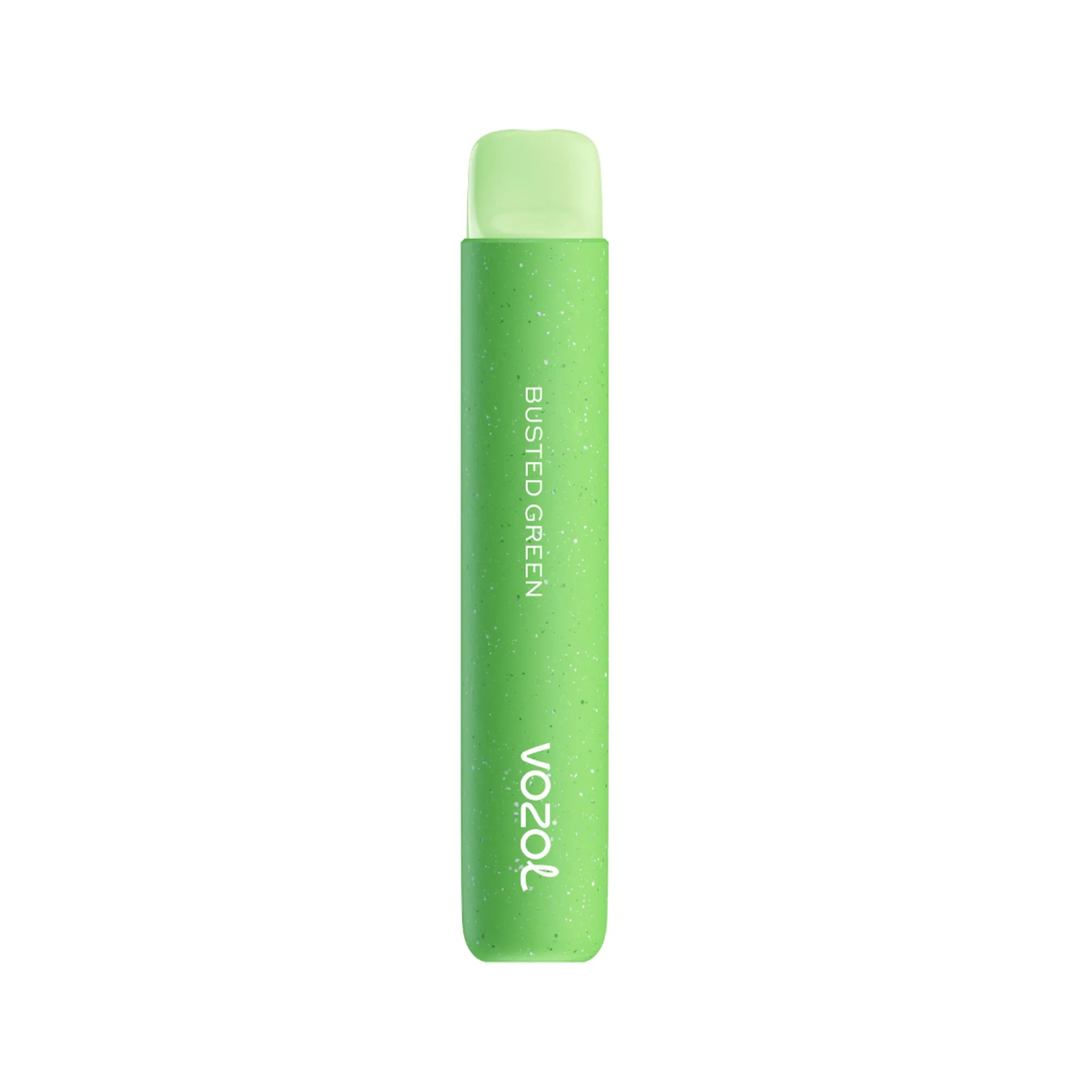 VOZOL STAR600 Busted Green Einweg E-Zigarette mit Saurer-Apfel-Geschmack, 2 ml Füllmenge und etwa 600 Zügen. Nikotinstärke 20 mg/ml.