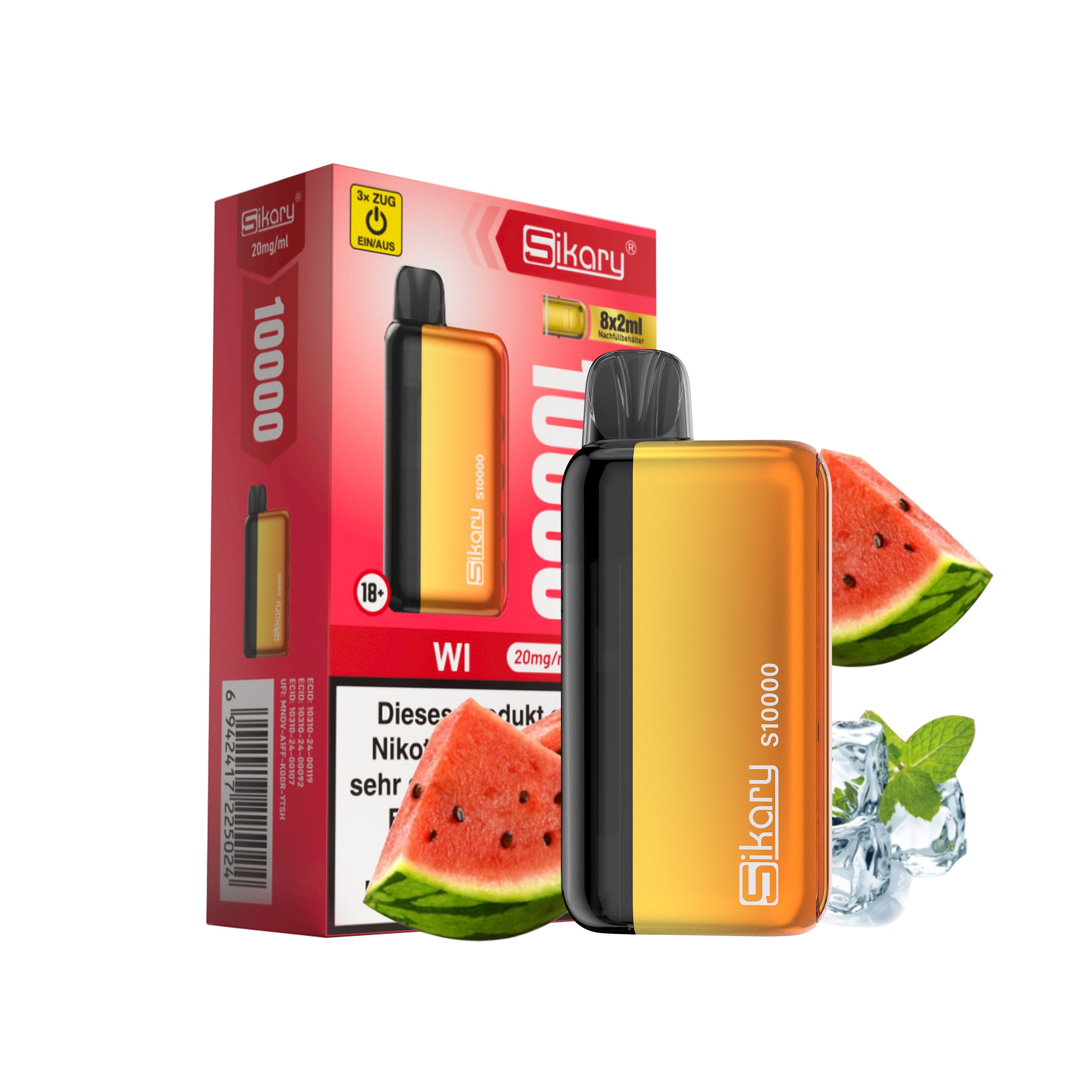 Sikary S10000 - WI (Watermelon Ice)